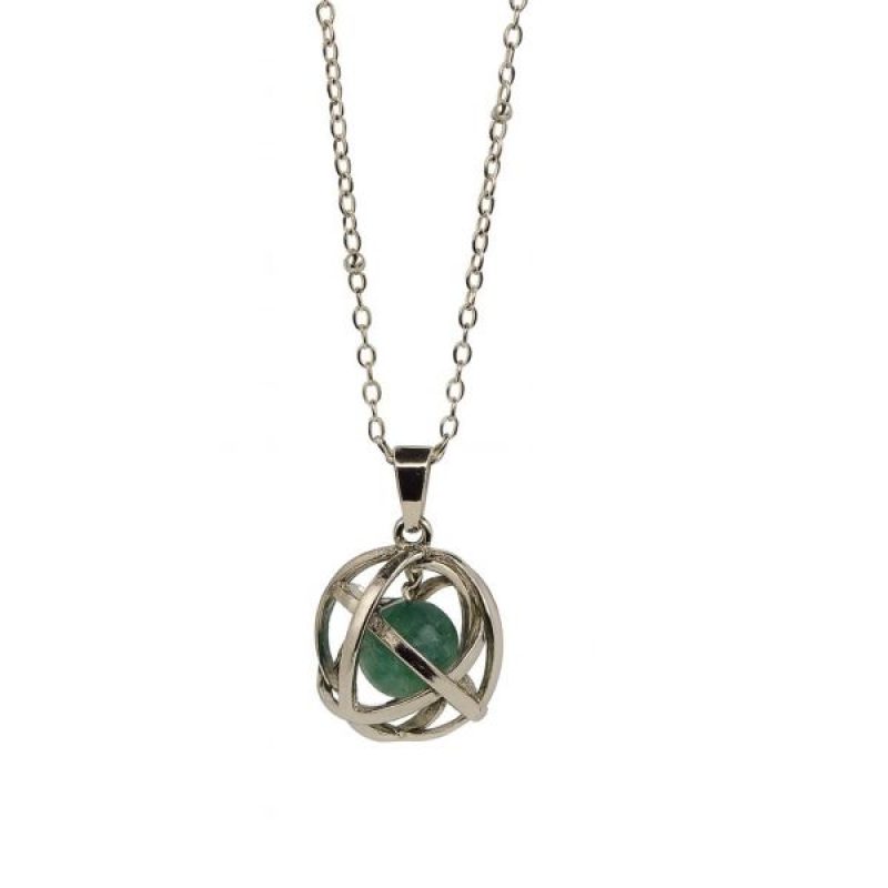 Collana GENESA CRYSTAL Avventurina Verde
