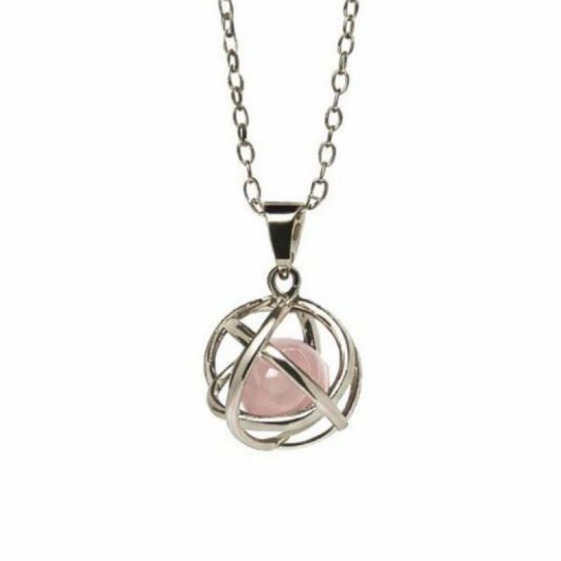Collana GENESA CRYSTAL Quarzo Rosa