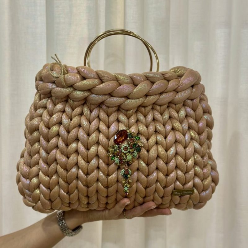 Borsa fatta a mano ROSA DORATO