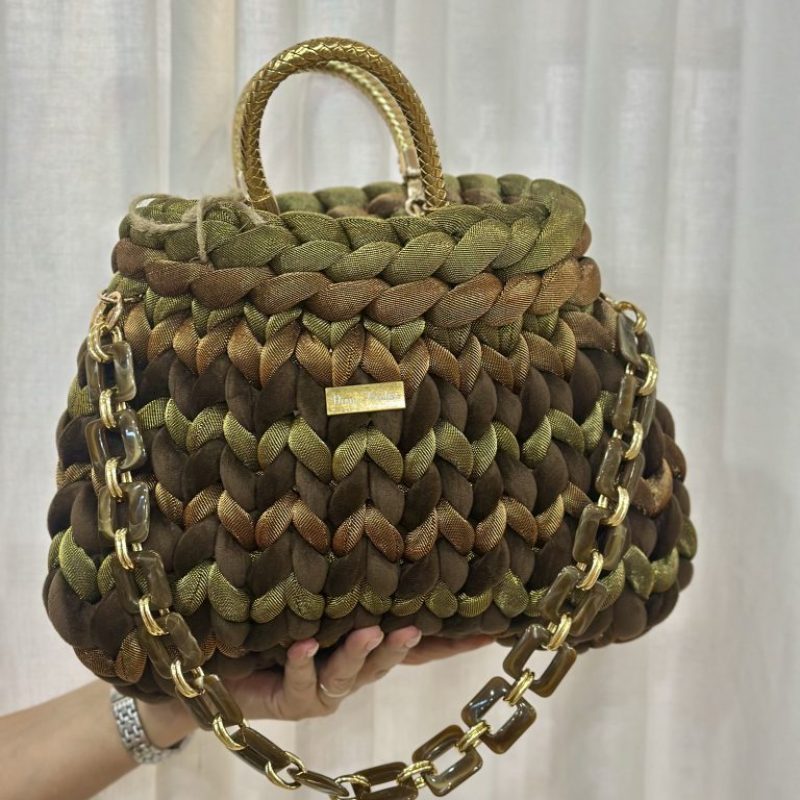 Borsa fatta a mano VERDE BOSCO