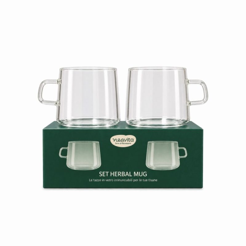 SET HERBAL MUG | 2 Tazze in Vetro