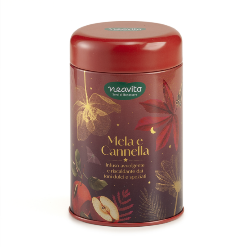 Infuso MELA e CANNELLA 7 filtroscrigno in Barattolino