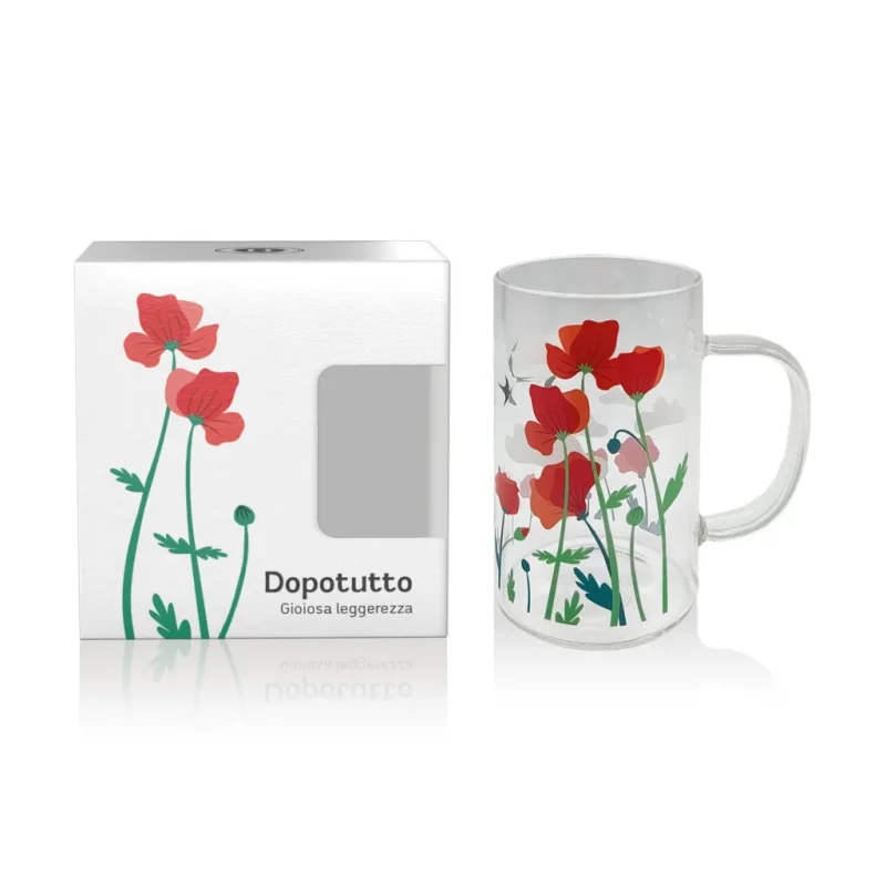 Tazza in Vetro Borosilicato DOPOTUTTO
