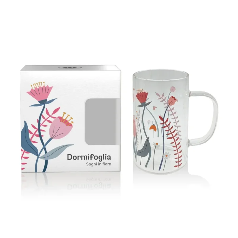 Tazza in Vetro Borosilicato DORMIFOGLIA